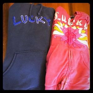 Bundle 2 Lucky Brand Hoodies, sz L